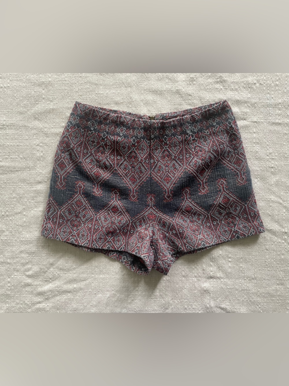 Anthropologie High-Waist Geometric Jacquard Shorts